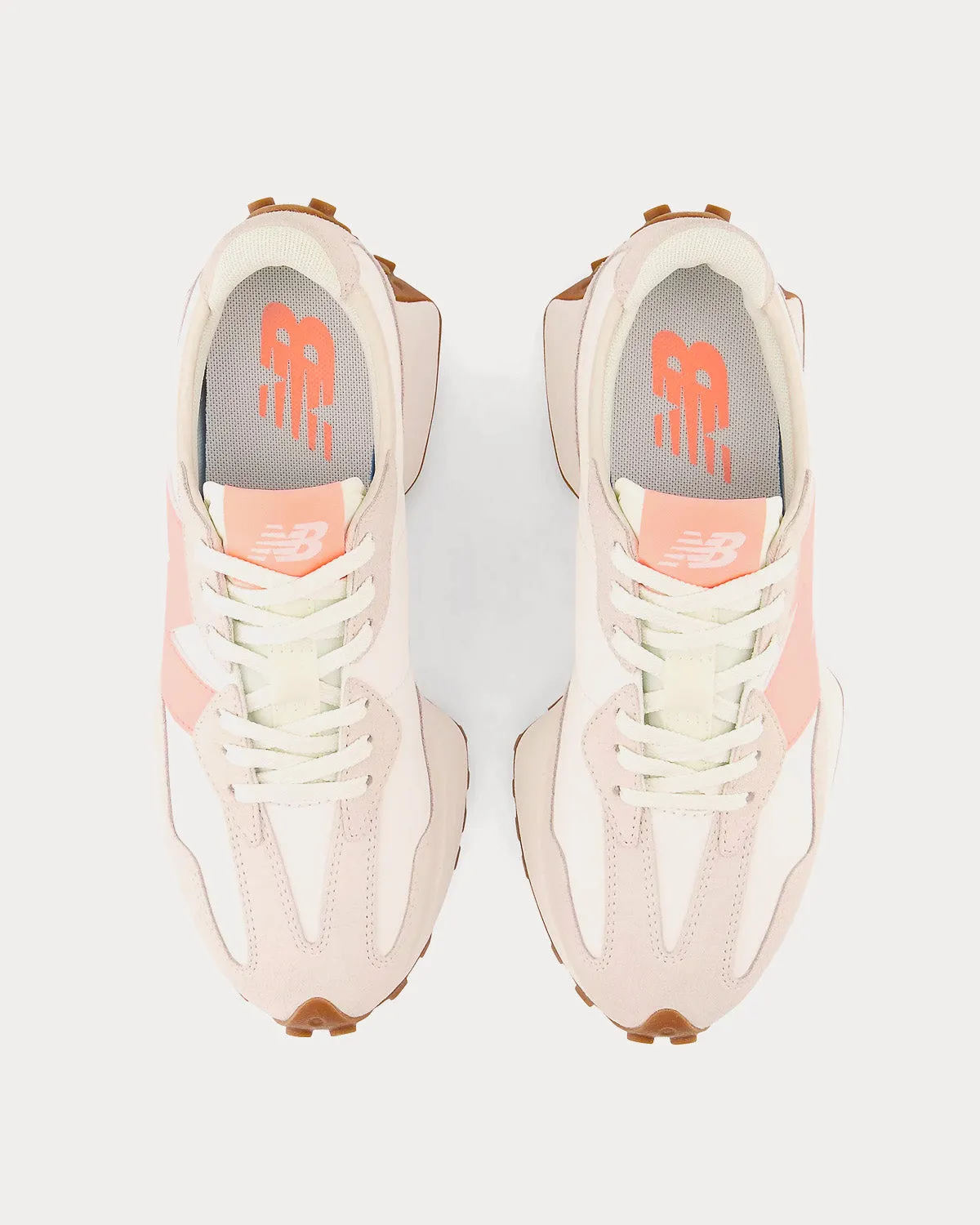 327 Moonbeam / Grapefruit Low Top Sneakers