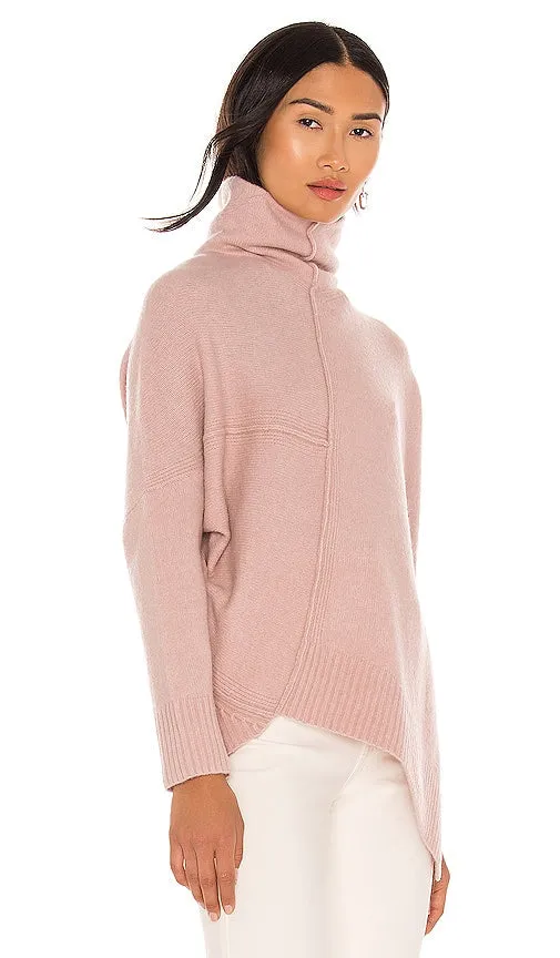 ALLSAINTS Lock Roll Neck Sweater in Blush