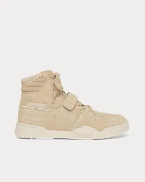 Alsee Suede Neutral Beige High Top Sneakers