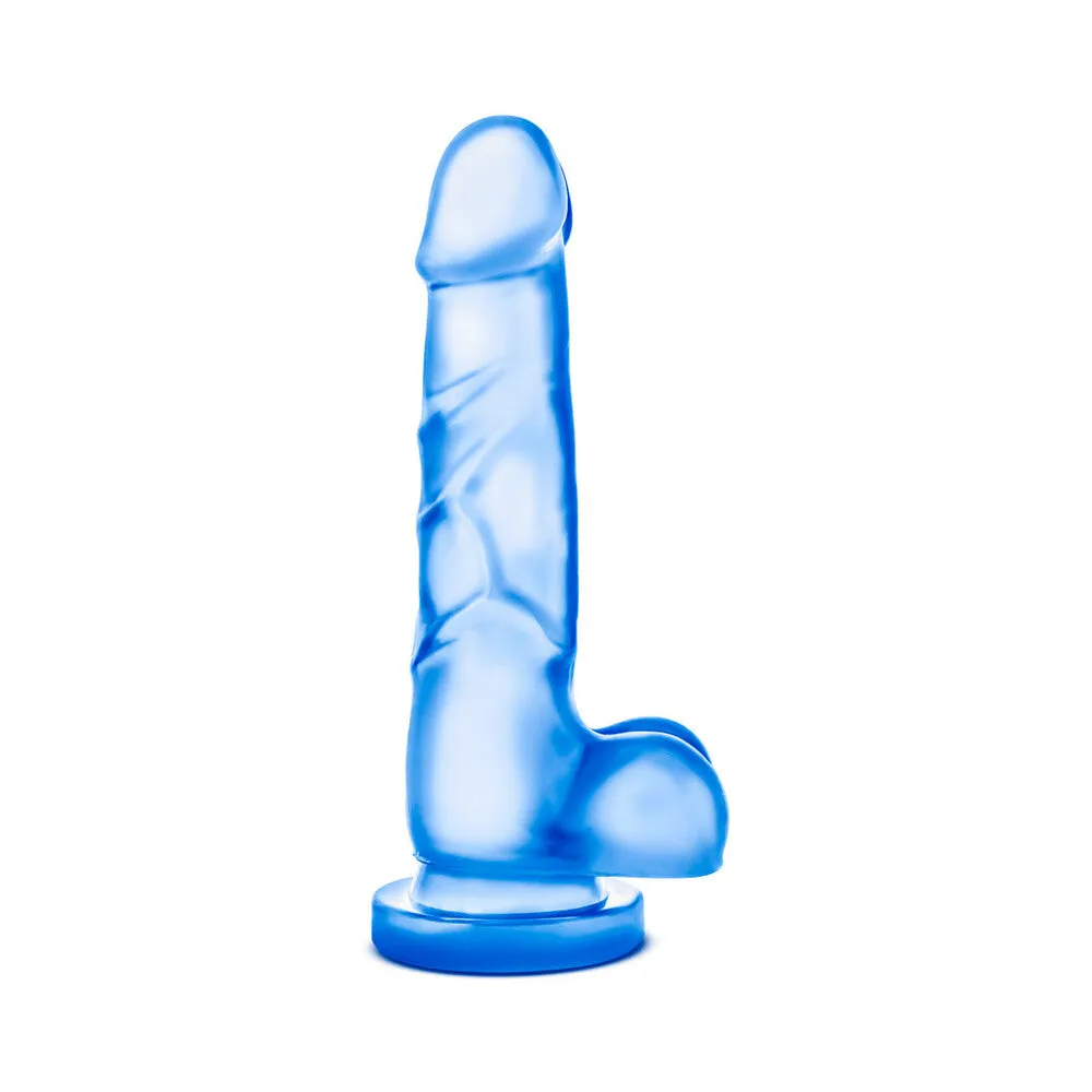 B Yours Sweet 'n Hard 4 Realistic 7 in. Dildo with Balls Blue