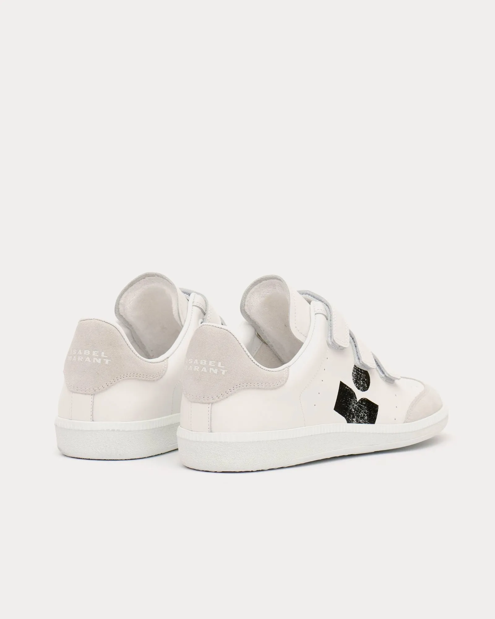 Beth Leather White / Black Low Top Sneakers