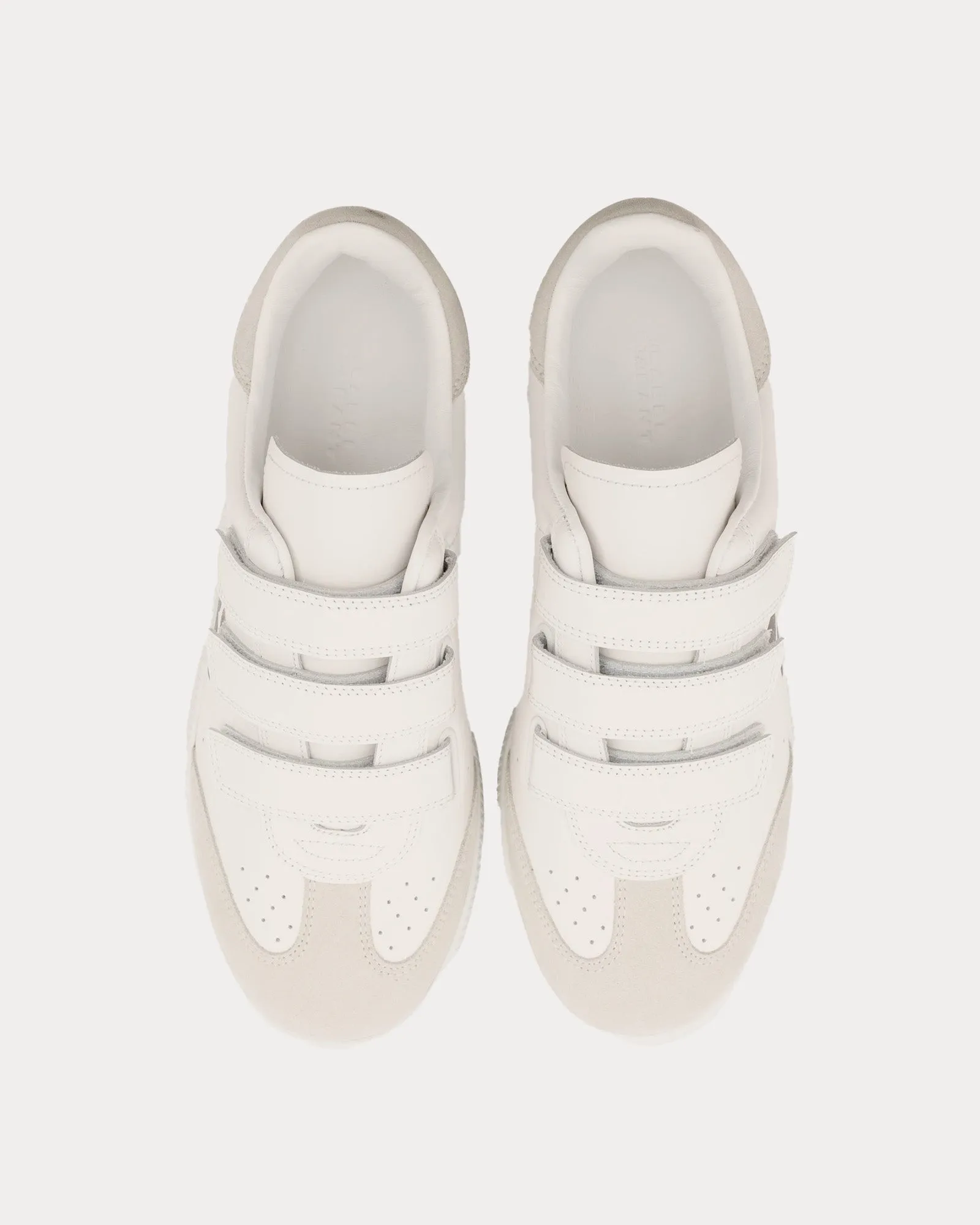 Beth Leather White / Black Low Top Sneakers