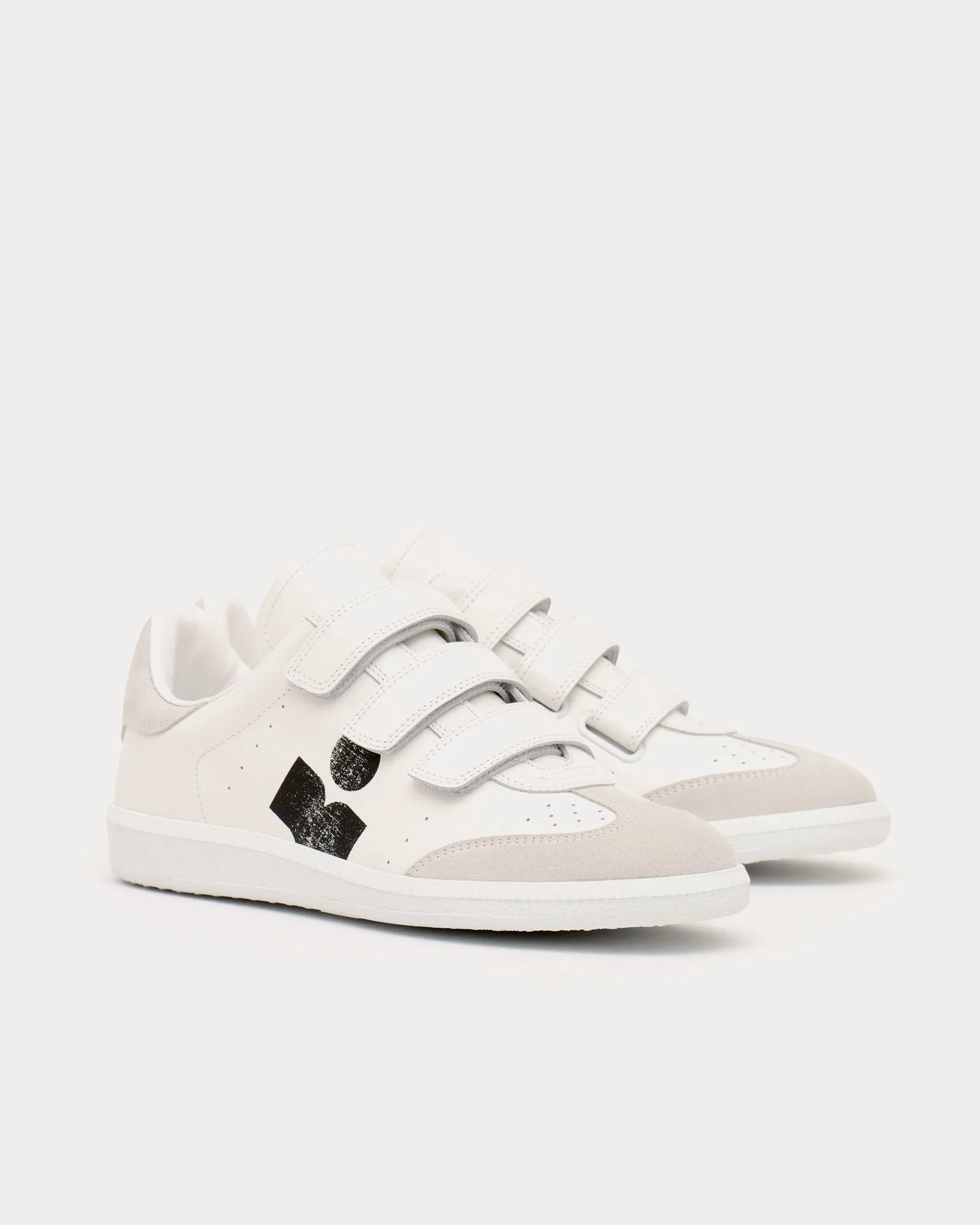 Beth Leather White / Black Low Top Sneakers