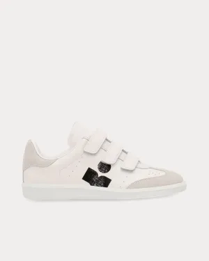 Beth Leather White / Black Low Top Sneakers