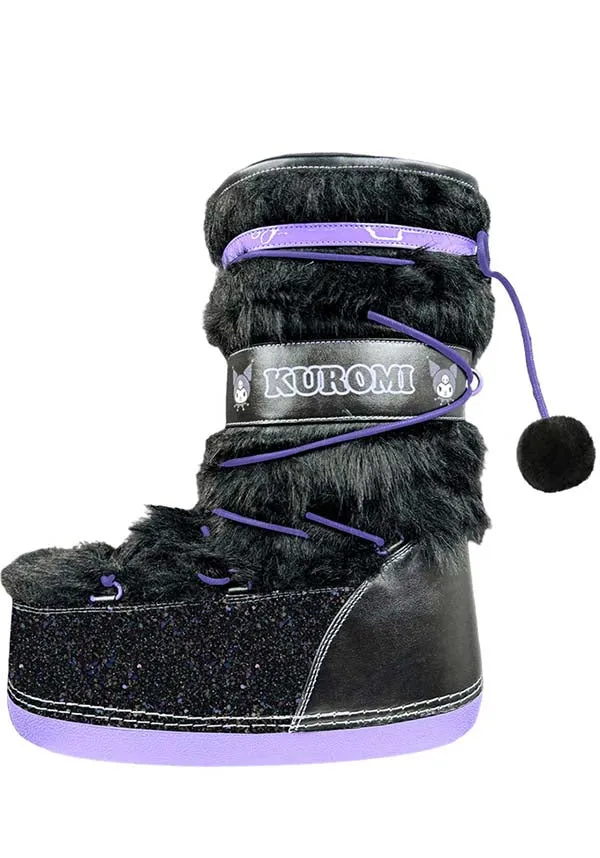Blizz Kuromi [Black/Lavender] | PLATFORM BOOTS [PREORDER]