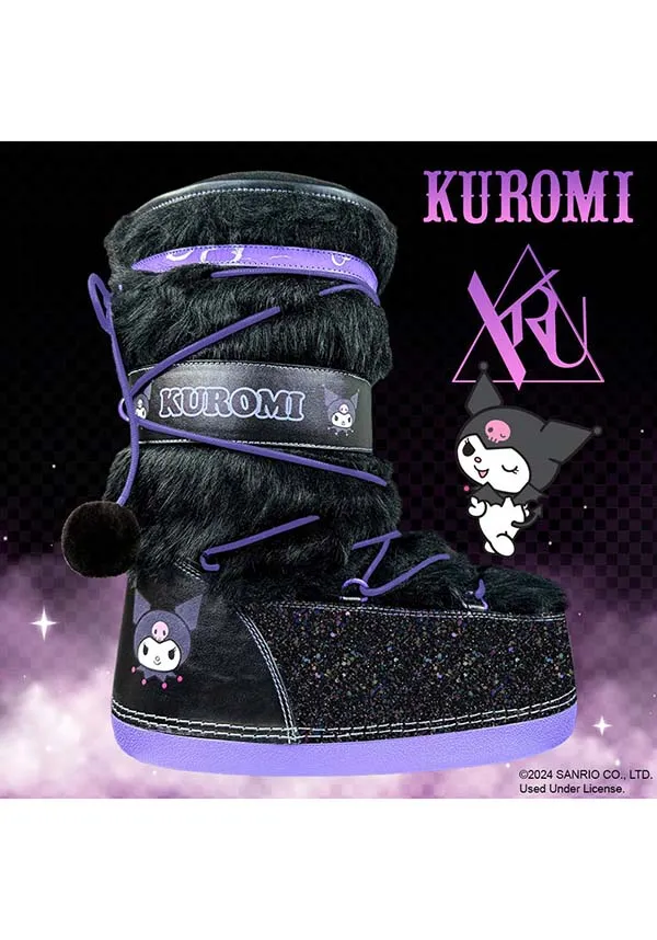 Blizz Kuromi [Black/Lavender] | PLATFORM BOOTS [PREORDER]