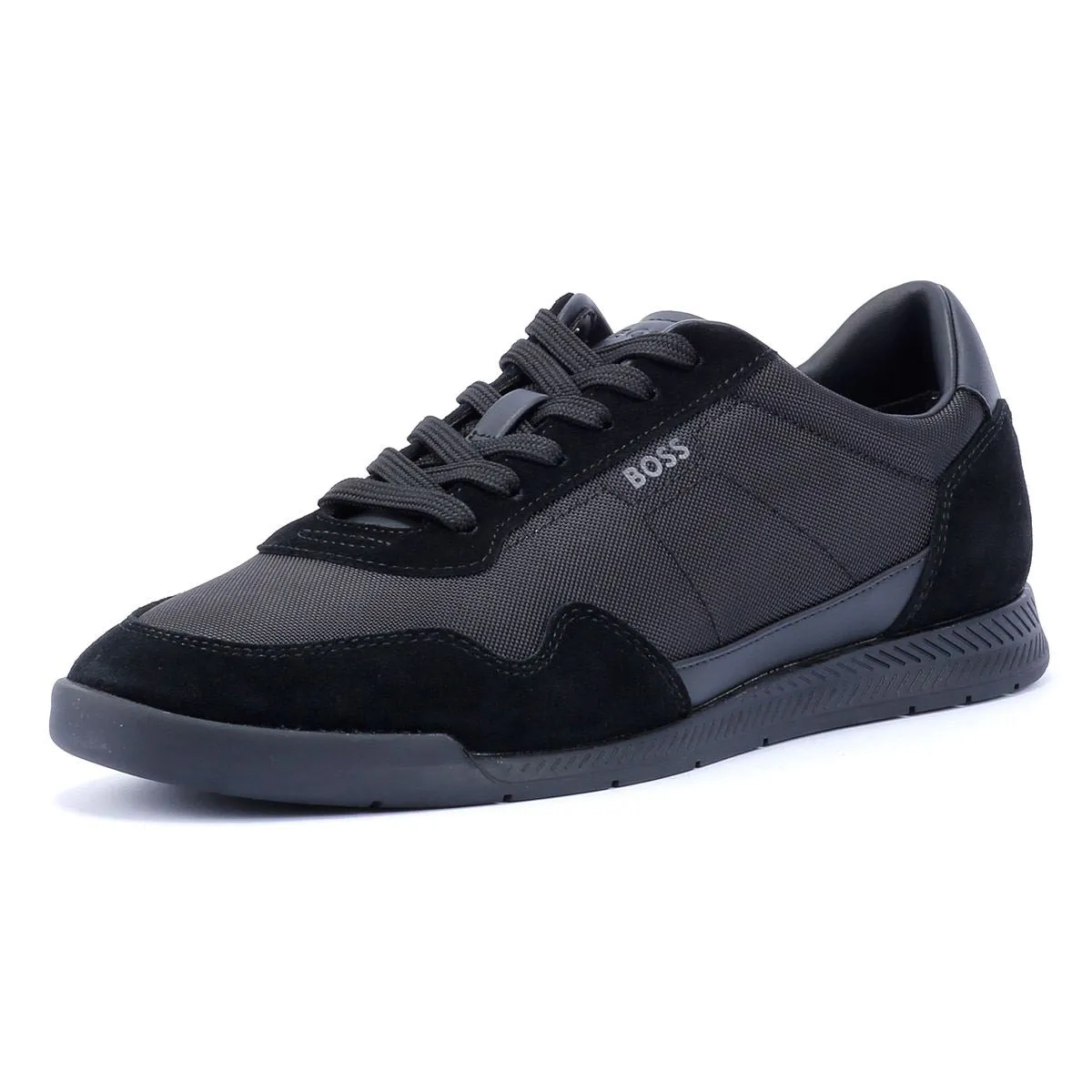 Boss Titanium Men's Black Trainers