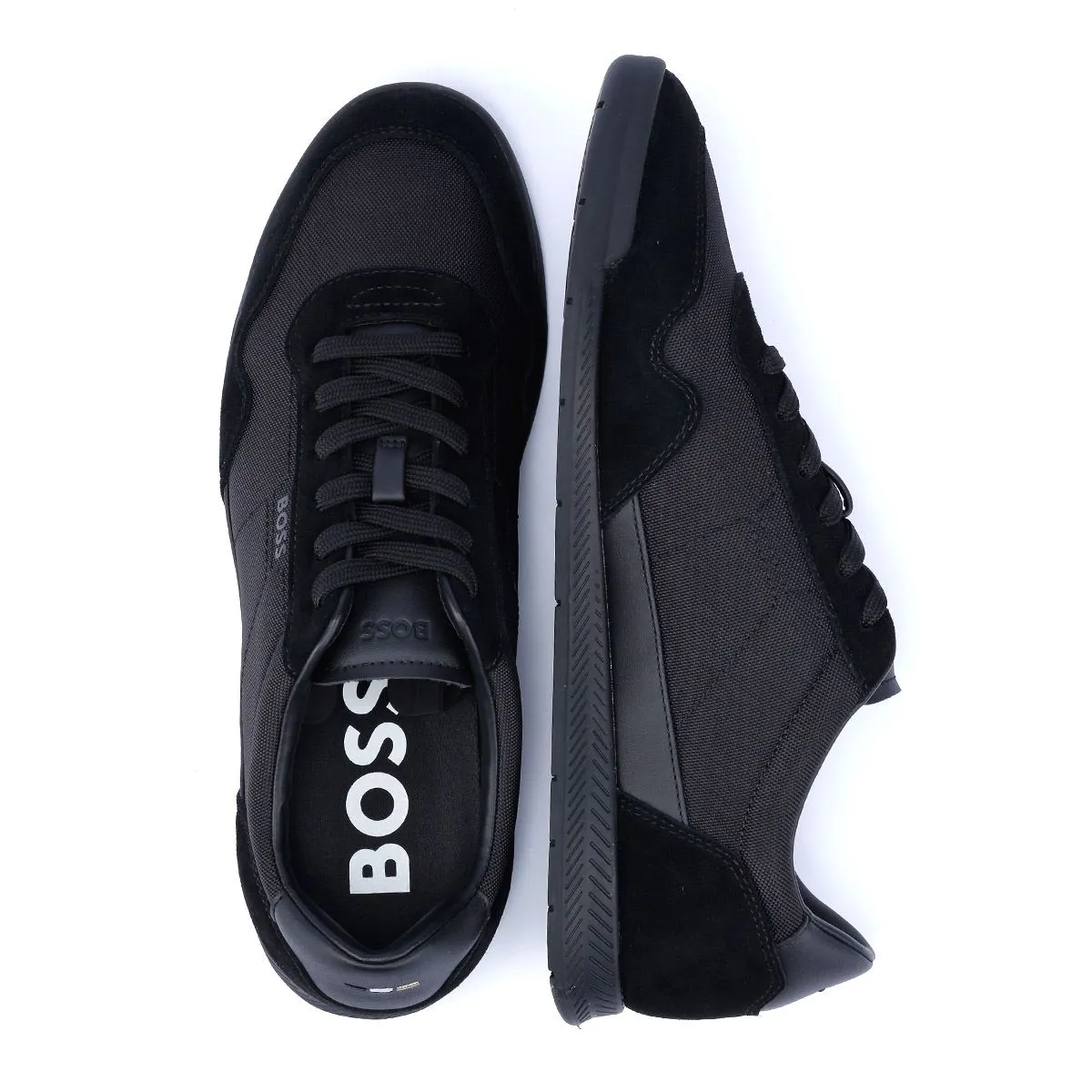 Boss Titanium Men's Black Trainers