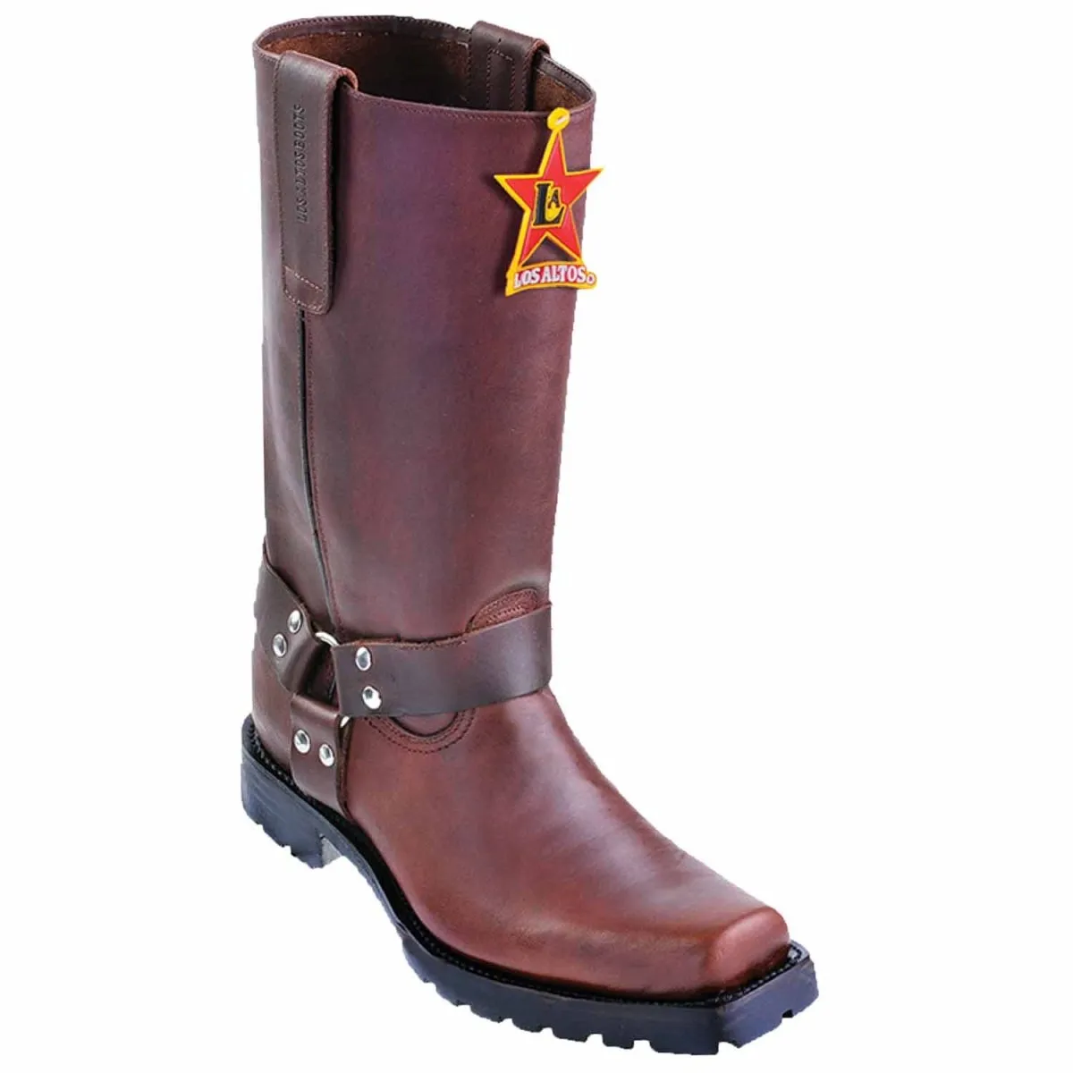 Botas de Cuero Horma Biker Acabado Grasso Color