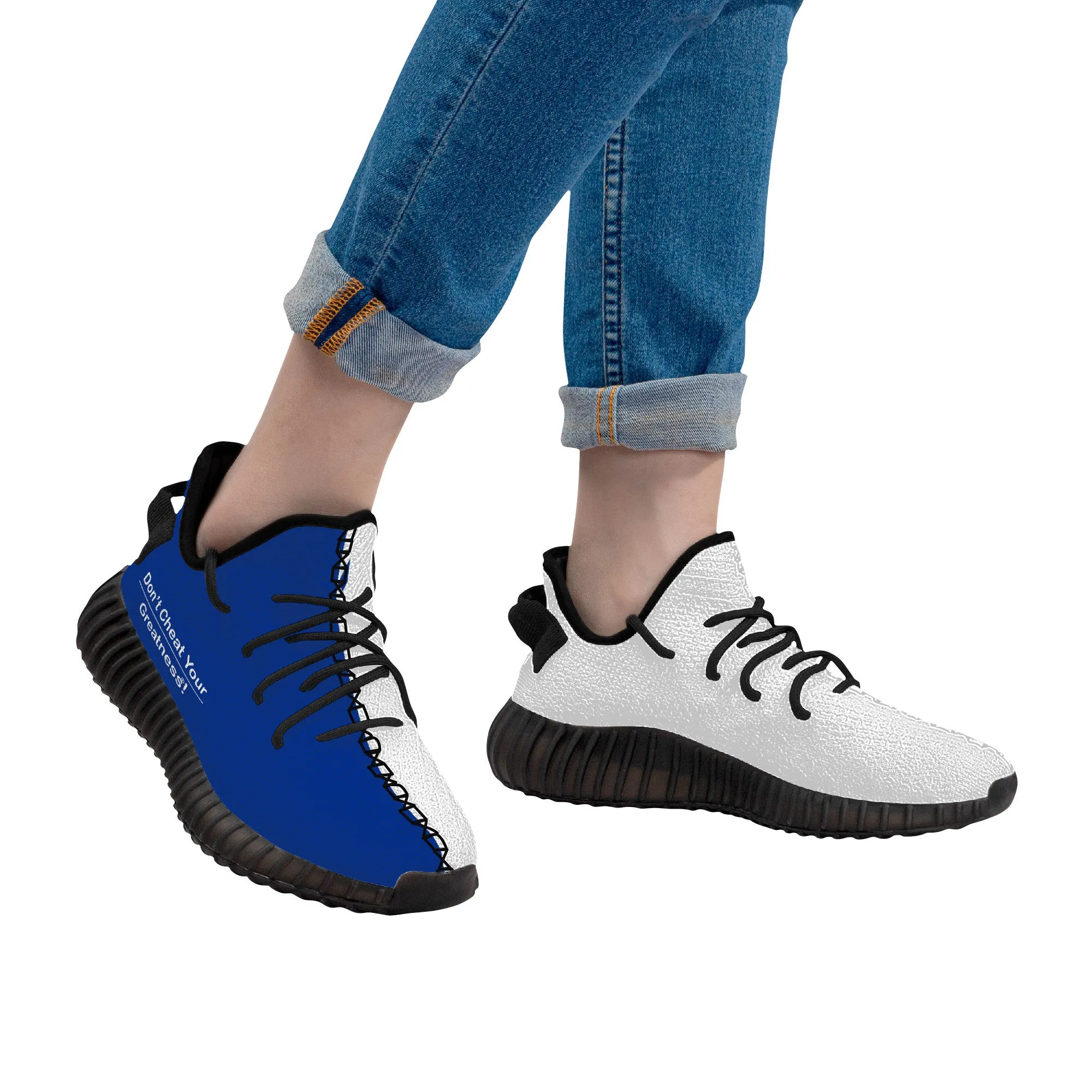 Breathable Mesh Knit Sneaker - Black
