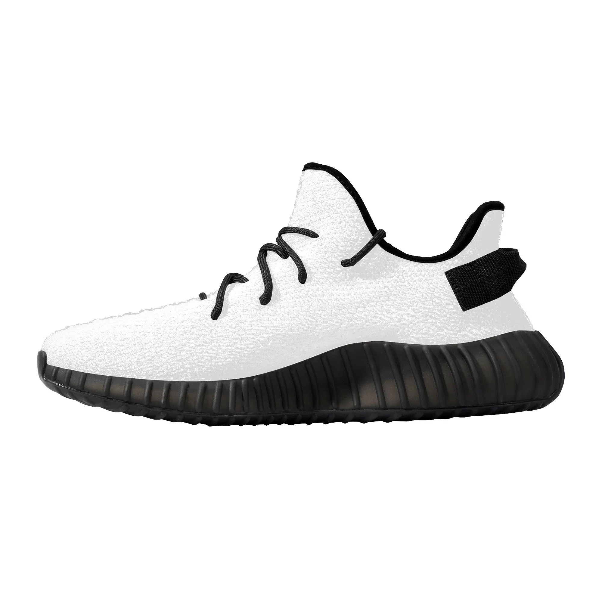 Breathable Mesh Knit Sneaker - Black