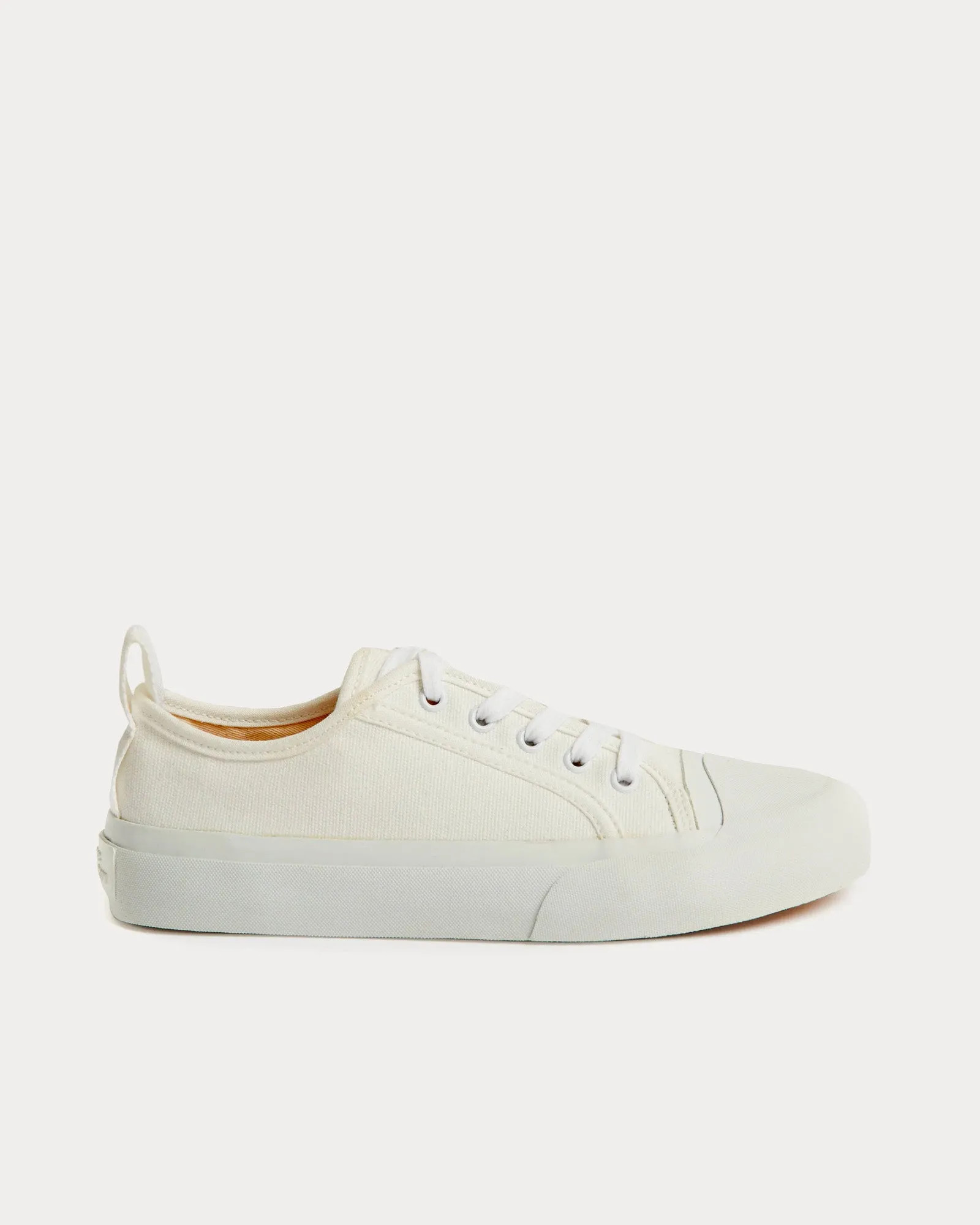 Byrd Canvas Cream Low Top Sneakers