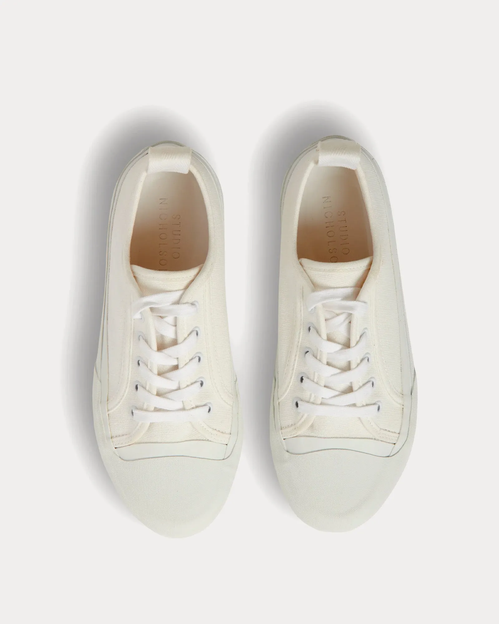 Byrd Canvas Cream Low Top Sneakers