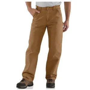 Carhartt® B11-BRN 33X34 Men's Utility Work Pants, 33 Waist, 34 Length, Loose Fit, Brown, Cotton