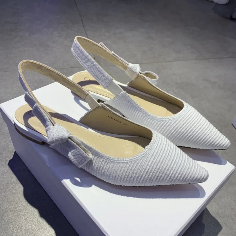 CD J'Ador Slingback Pump White For Women 0.6 in / 1.5 cm