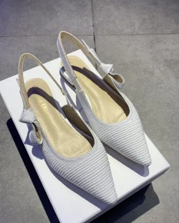 CD J'Ador Slingback Pump White For Women 0.6 in / 1.5 cm
