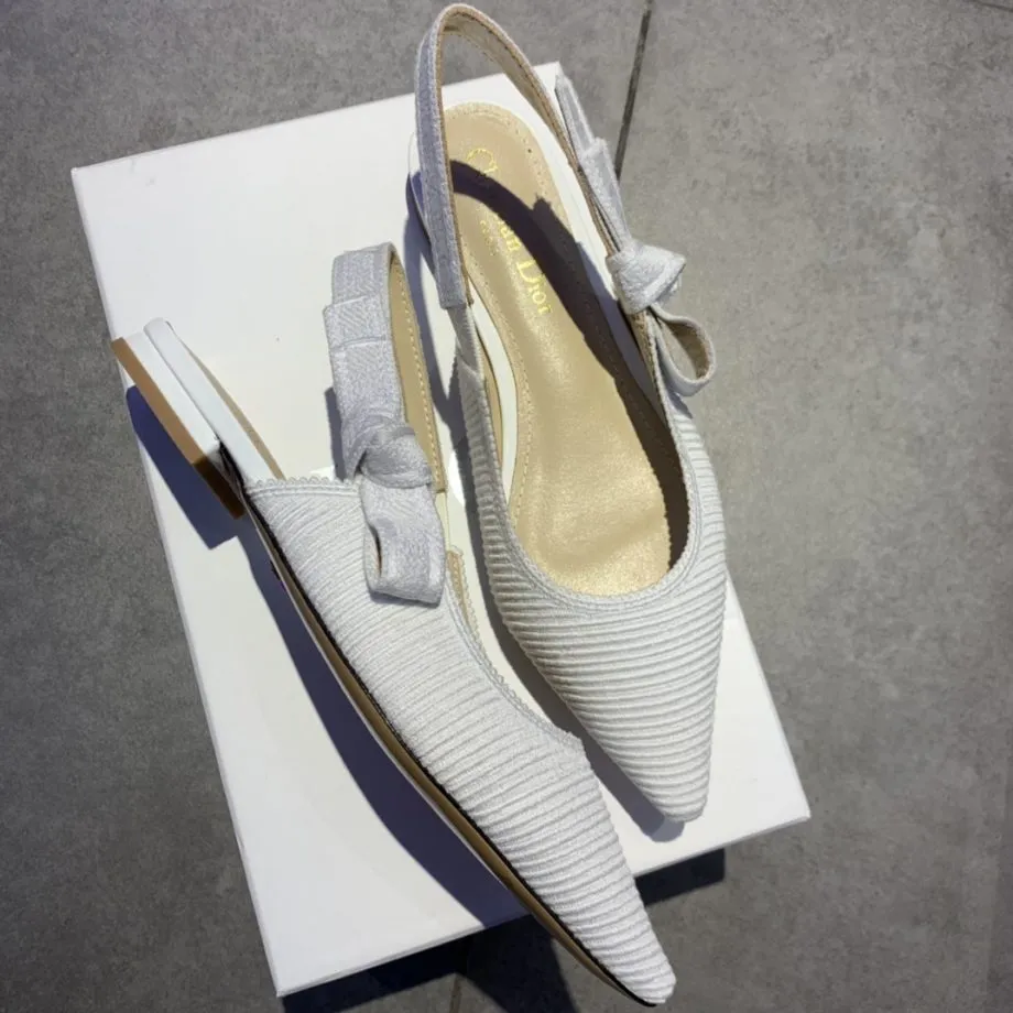 CD J'Ador Slingback Pump White For Women 0.6 in / 1.5 cm