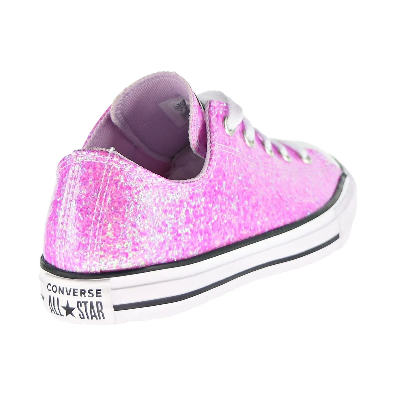 Converse Chuck Taylor All Star Ox Glitter Kids' Shoes Lilac Mist-Black