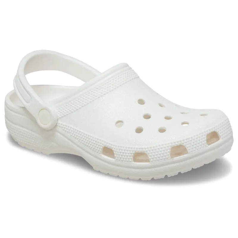 CROCS Classic Clog Glitter - White