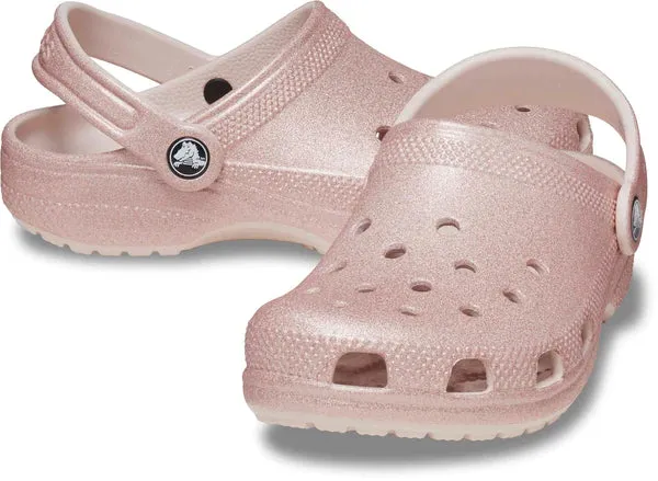 Crocs Classic Glitter Clog Toddler (C4-C10) - Quartz Glitter