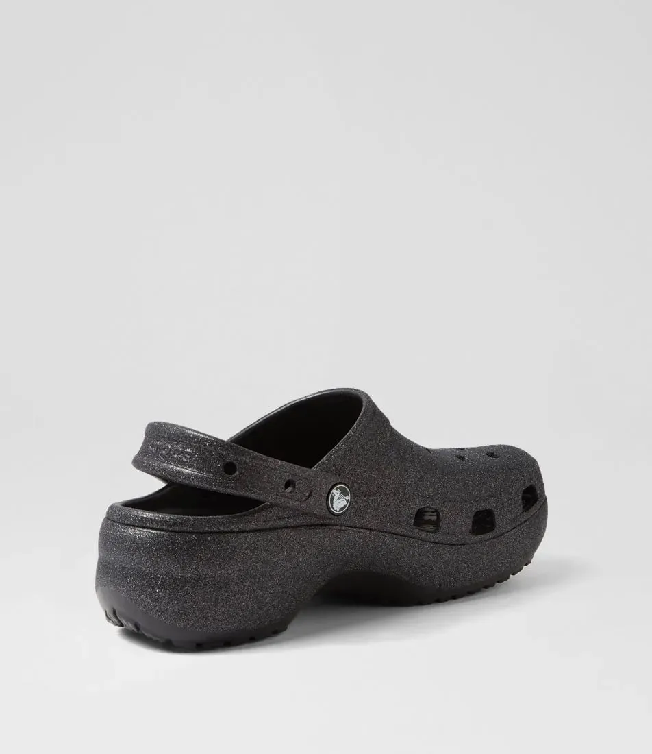 Crocs Classic Platform Glitter Clog