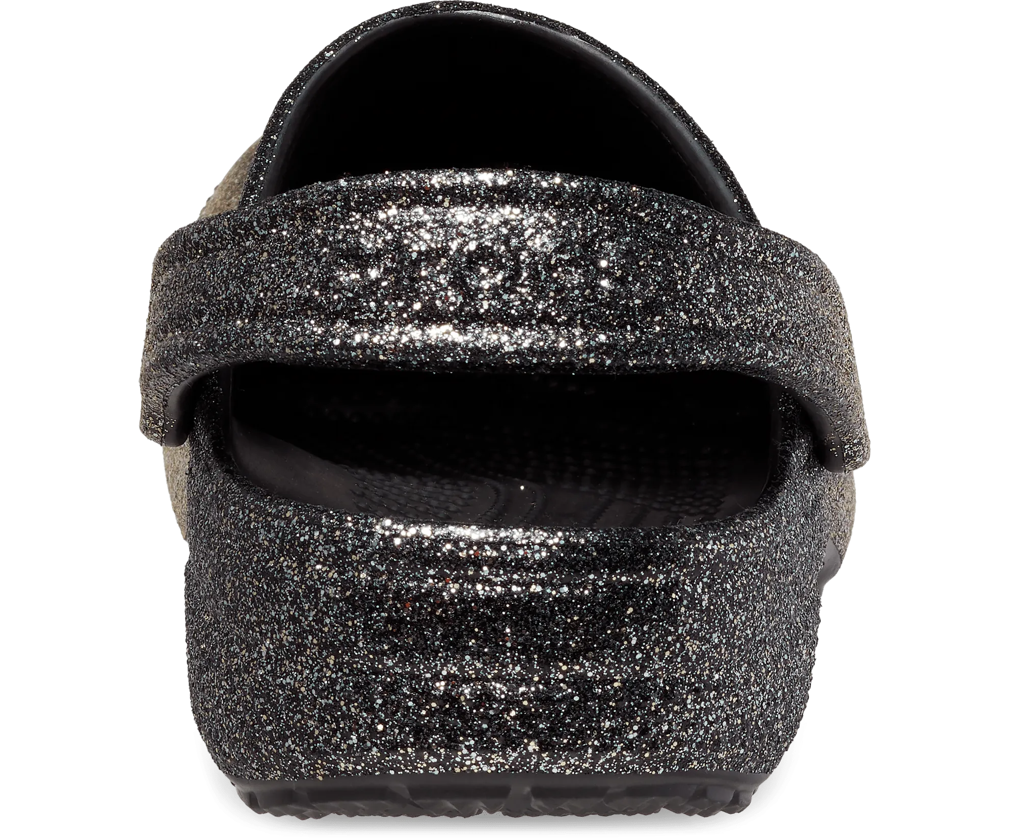 Crocs Unisex Classic Ombre Glitter Clog - Black