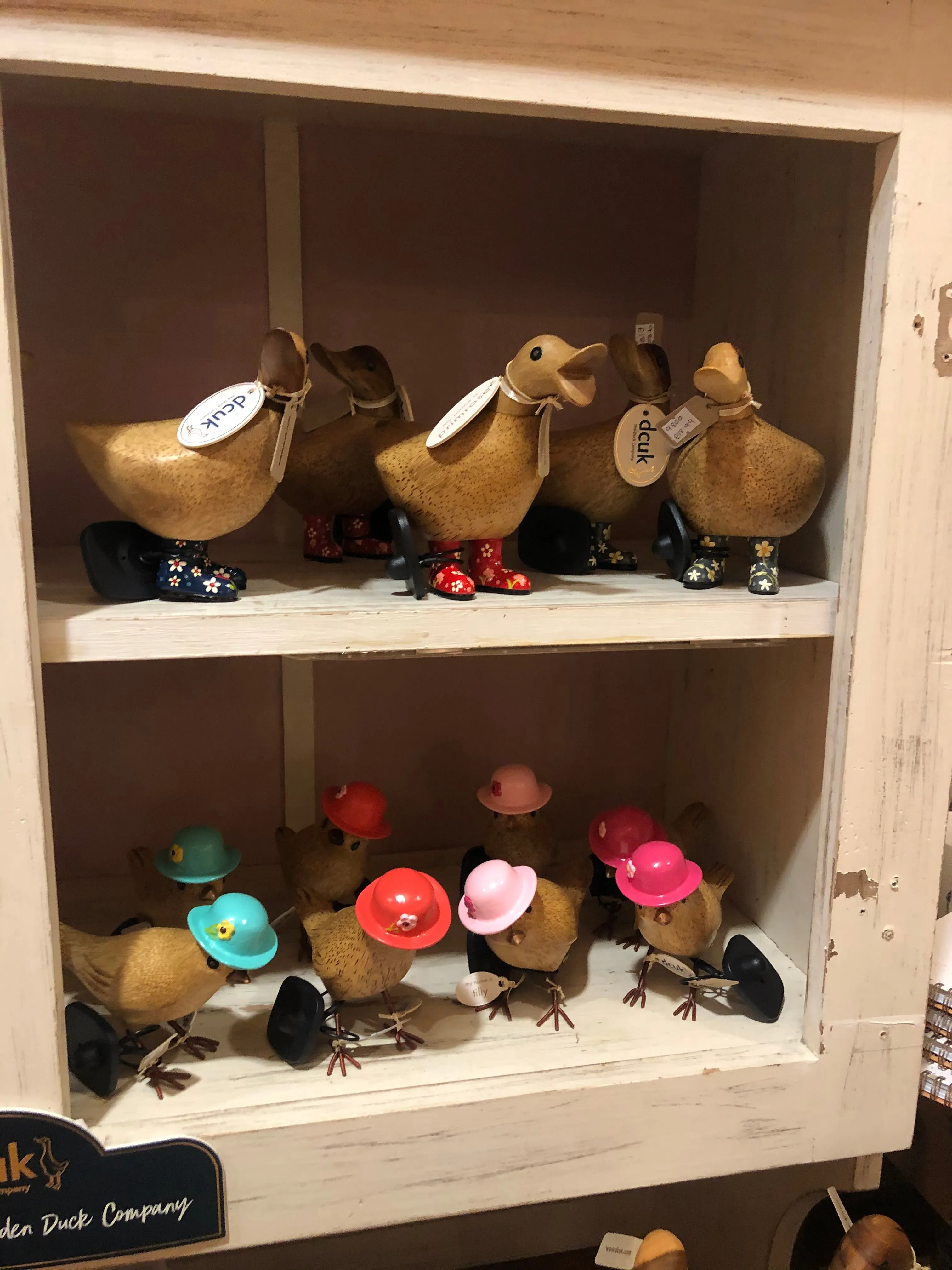 DCUK Ducky with Flower Welly - Green 9797