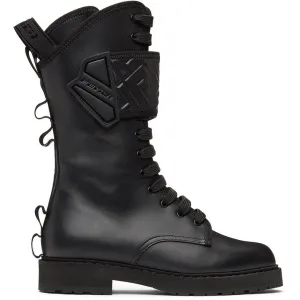 Fendi Black 'Forever Fendi' Rockoko Biker Boots
