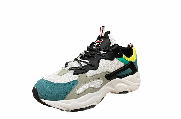 Fila scarpa sneakers da uomo Ray Tracer 1010685.13C bianco-nero-grigio