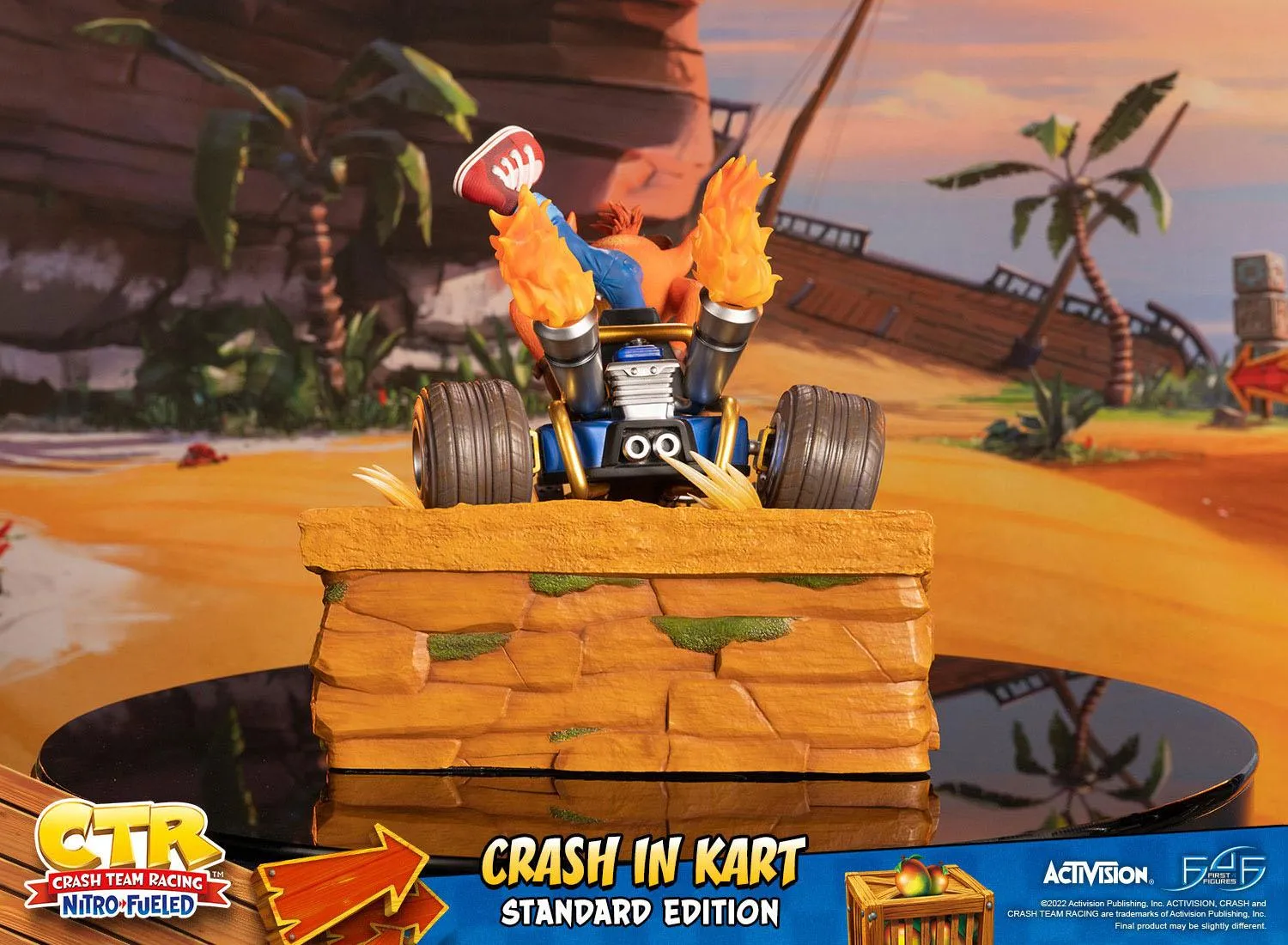First 4 Figures Crash Team Racing Nitro-Fueled Crash in Kart Statue