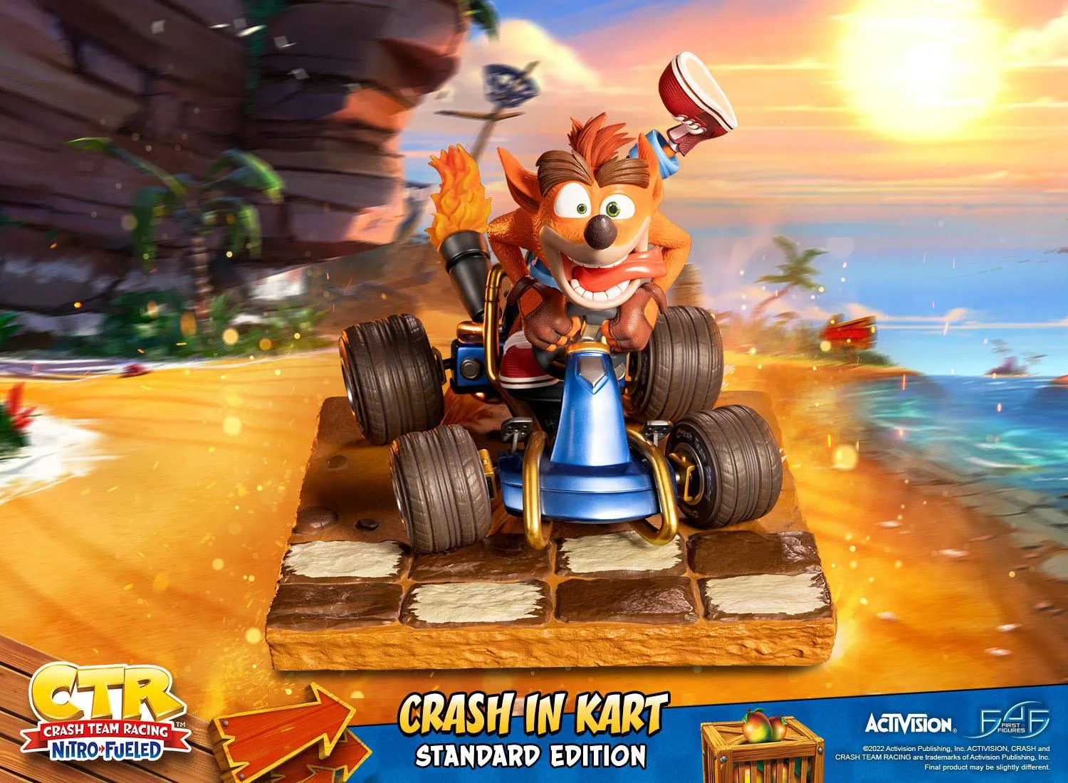 First 4 Figures Crash Team Racing Nitro-Fueled Crash in Kart Statue
