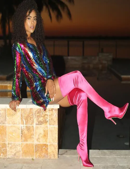 Fuchsia Boots