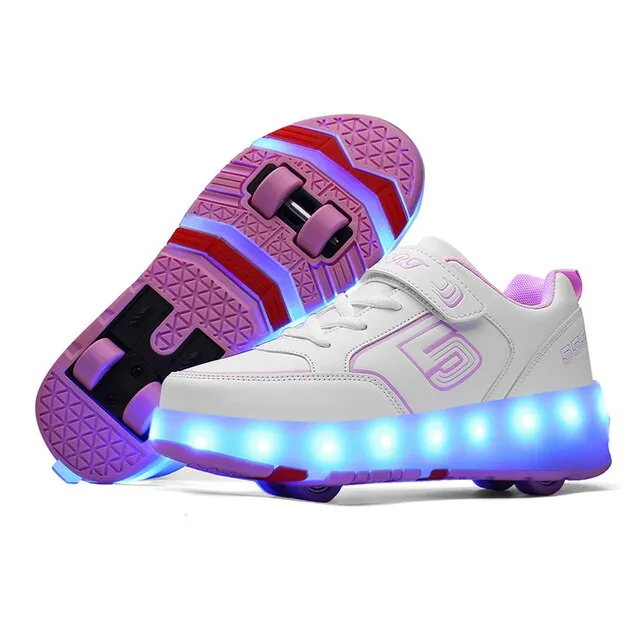 Gezzy Unisex Kids' Roller Sneakers