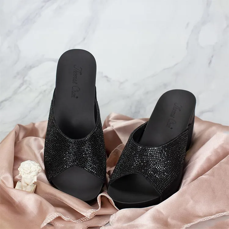 Glitter Crystal Dinner Wedges 3" inch [Arch-legance Series][ODD SIZES LEFT]