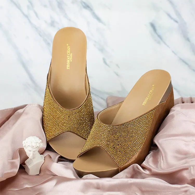Glitter Crystal Dinner Wedges 3" inch [Arch-legance Series][ODD SIZES LEFT]