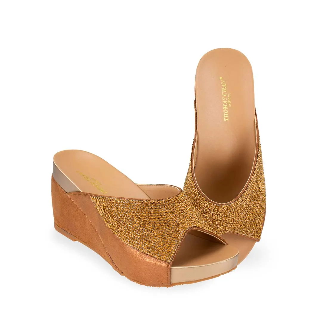 Glitter Crystal Dinner Wedges 3" inch [Arch-legance Series][ODD SIZES LEFT]