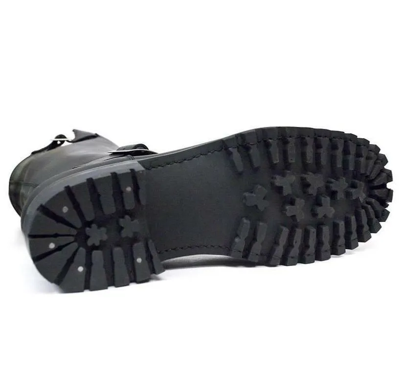 Grinders Wild One Unisex Engineer Boots - Black