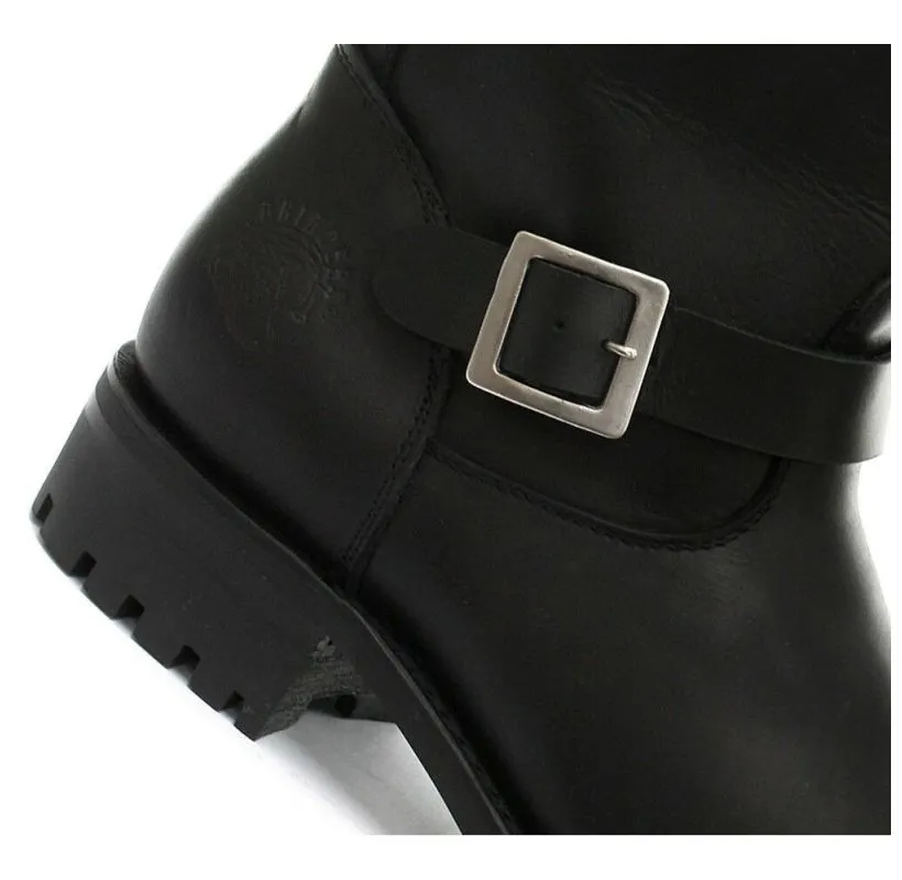 Grinders Wild One Unisex Engineer Boots - Black