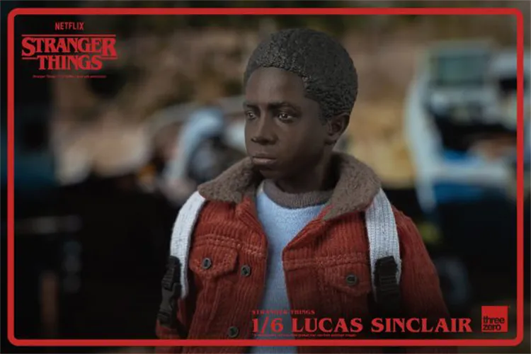 In-stock 1/6 ThreeZero 3Z0318 Stranger Things Lucas Sinclair Action Figure