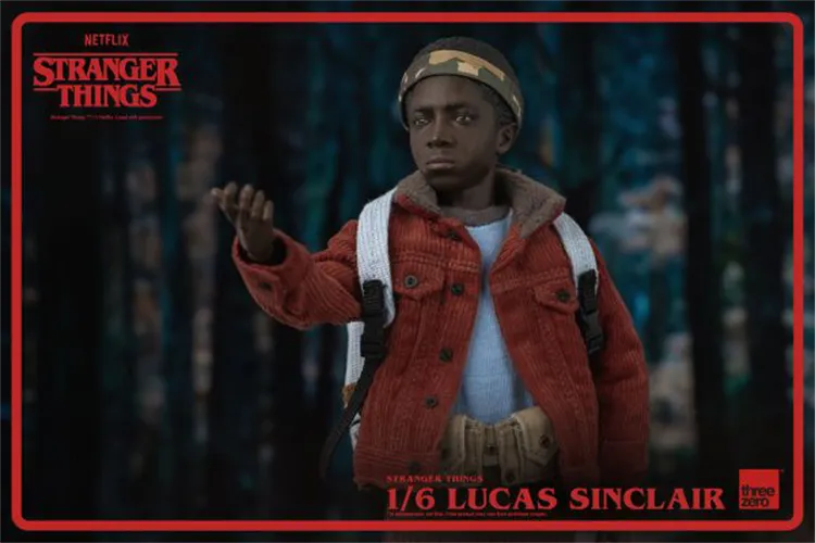 In-stock 1/6 ThreeZero 3Z0318 Stranger Things Lucas Sinclair Action Figure