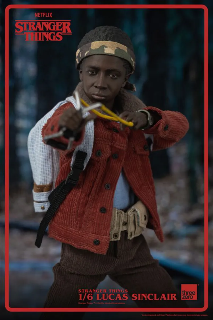In-stock 1/6 ThreeZero 3Z0318 Stranger Things Lucas Sinclair Action Figure