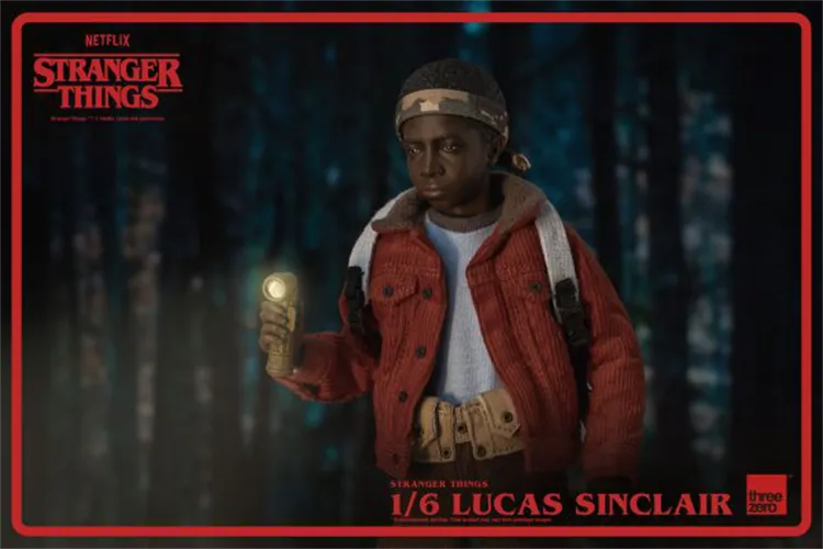 In-stock 1/6 ThreeZero 3Z0318 Stranger Things Lucas Sinclair Action Figure