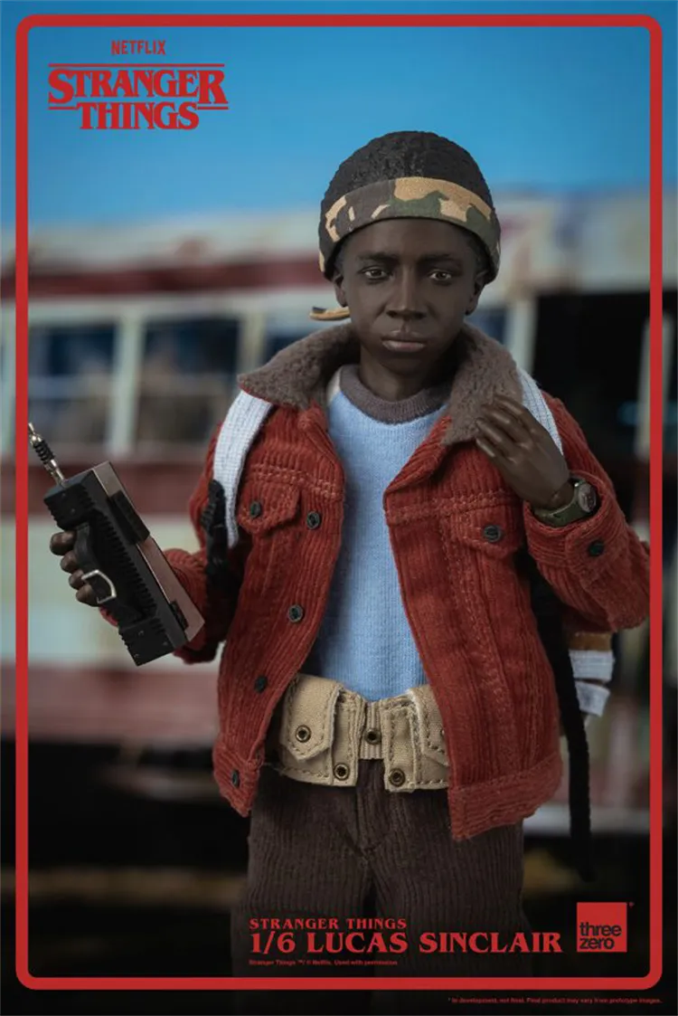 In-stock 1/6 ThreeZero 3Z0318 Stranger Things Lucas Sinclair Action Figure
