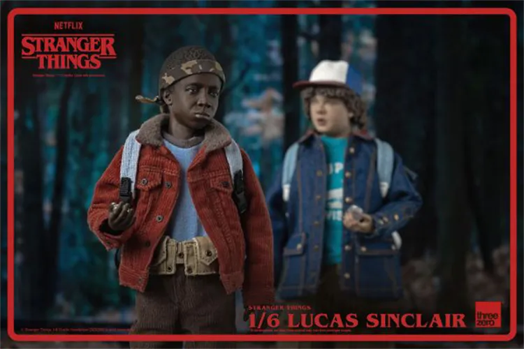 In-stock 1/6 ThreeZero 3Z0318 Stranger Things Lucas Sinclair Action Figure
