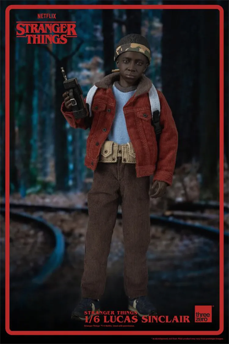 In-stock 1/6 ThreeZero 3Z0318 Stranger Things Lucas Sinclair Action Figure