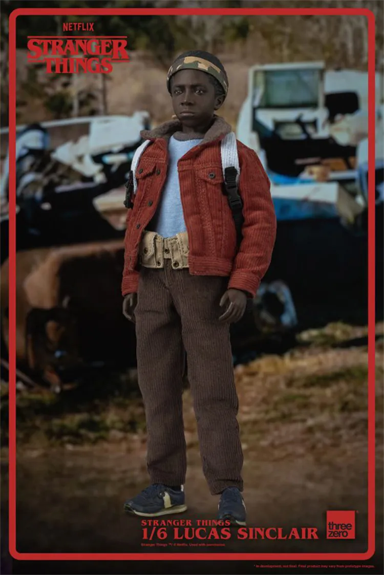 In-stock 1/6 ThreeZero 3Z0318 Stranger Things Lucas Sinclair Action Figure