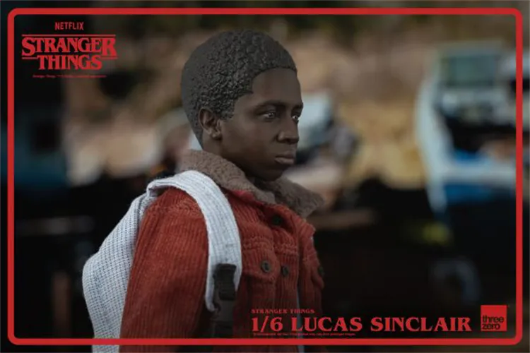 In-stock 1/6 ThreeZero 3Z0318 Stranger Things Lucas Sinclair Action Figure