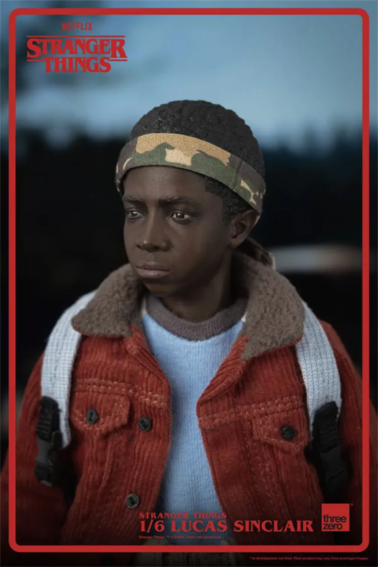In-stock 1/6 ThreeZero 3Z0318 Stranger Things Lucas Sinclair Action Figure