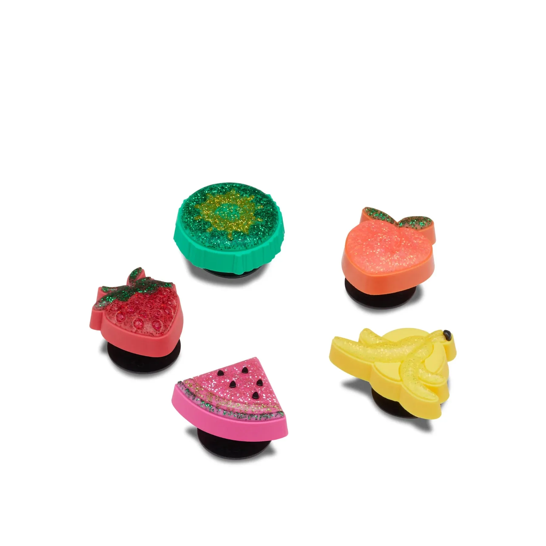 Jibbitz Sparkle Glitter Fruits - 5 pack