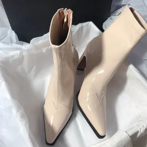 KalonBd High heel slim elastic boots